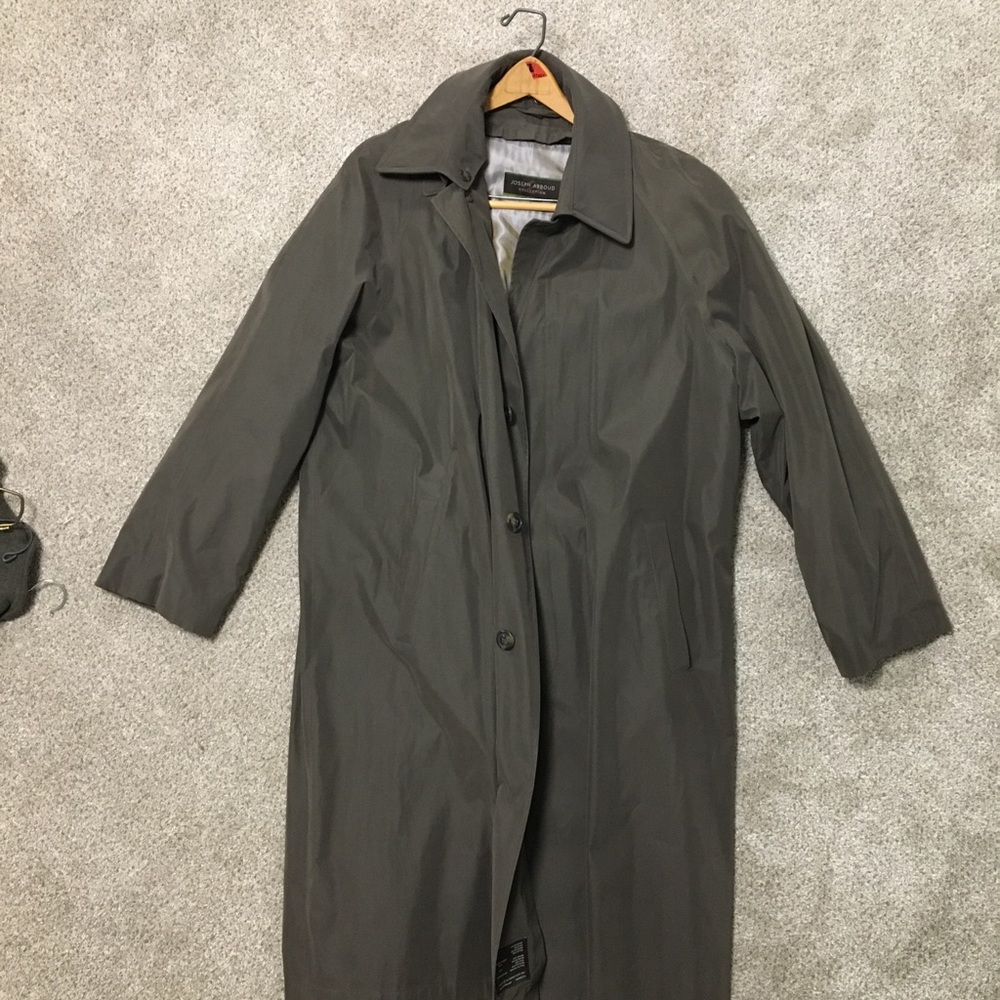 Joseph Aboud trench coat, overcoat, raincoat